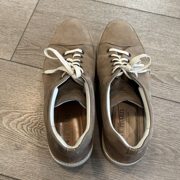 Samuel Hubbard Fast Taupe Nubuck Leather Men's Oxford Shoes M1300-029 Size 10.5 - Picture 6 of 8